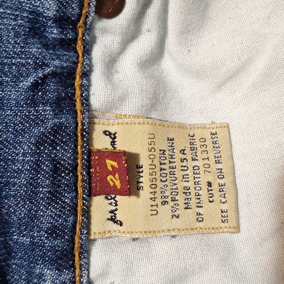7 For Mankind Blue Boot Cut Jeans - Picture 5 of 11